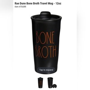 NIB Rae Dunn bone broth 12oz travel mug